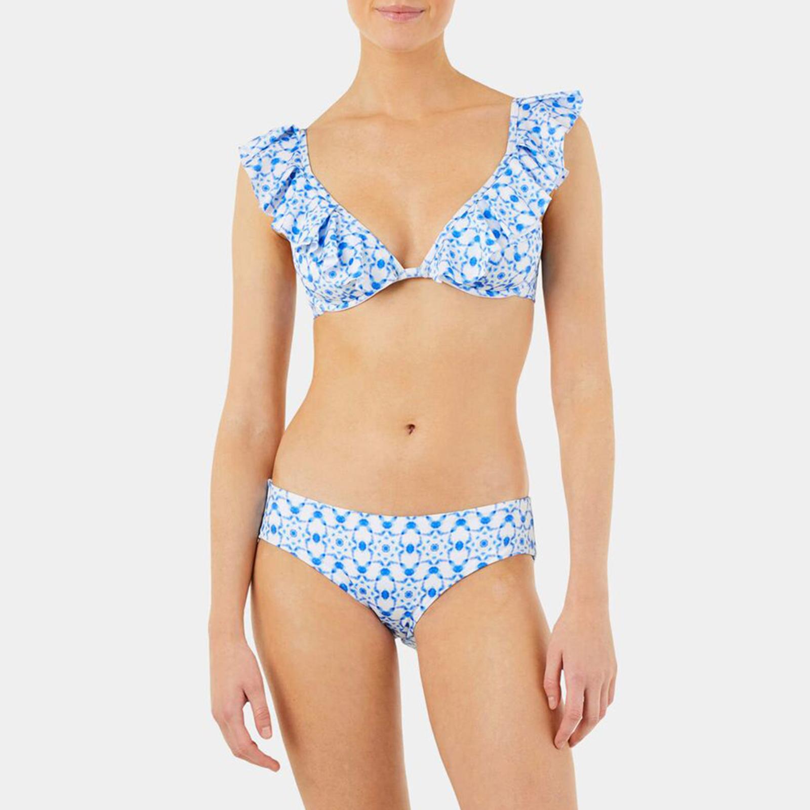 Ruffle Bikini Top Ikat Medusa Brandalley