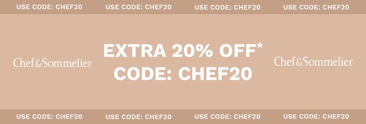 Chef & Sommelier - EXTRA 20% OF