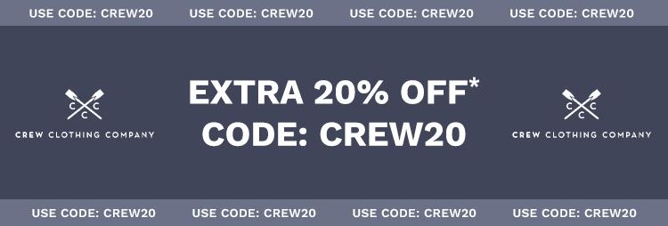 CREW CLOTHING - EXTRA 20% OF
