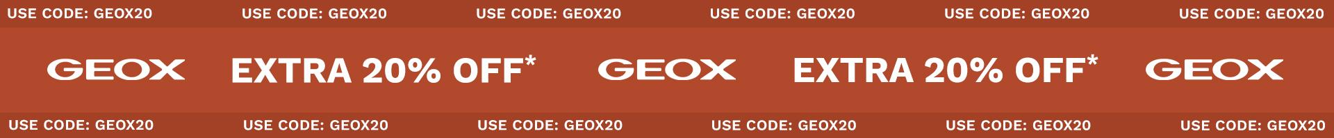 GEOX - EXTRA 20% OFF