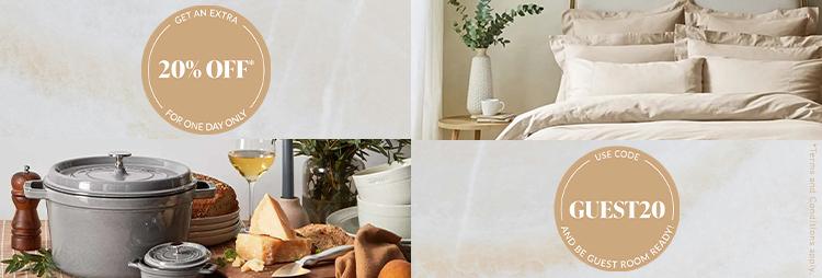 GUEST ROOM READY - GET AN EXTRA 20% OFF