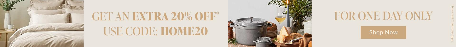Home - Extra 20% off