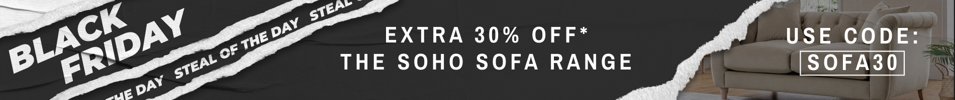 Extra 30% Off! The Soho Sofa Range by The Great Sofa Company - BRANDALLEY