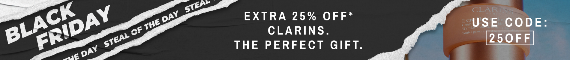 Extra 25% Off in Brand Debut: Clarins - BRANDALLEY