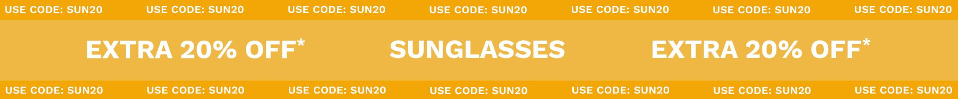 Sunglasses - Extra 20% off