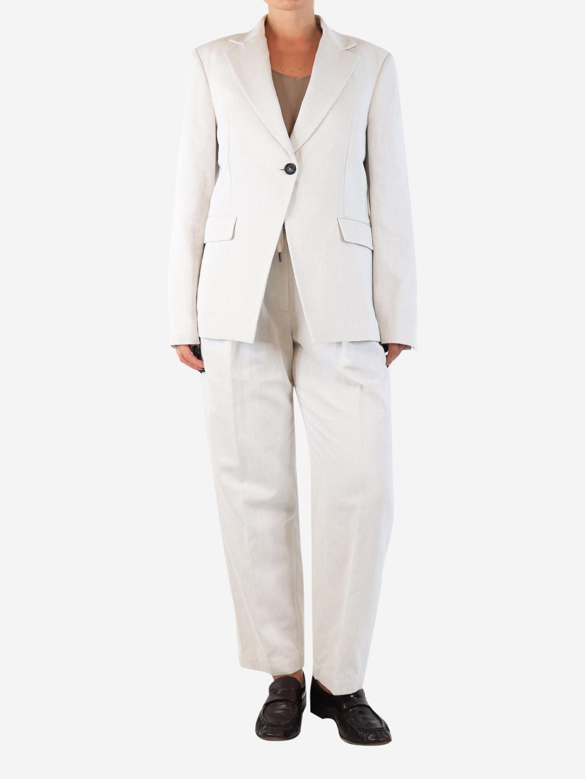 Neutral cotton-blend two-piece set main product photo