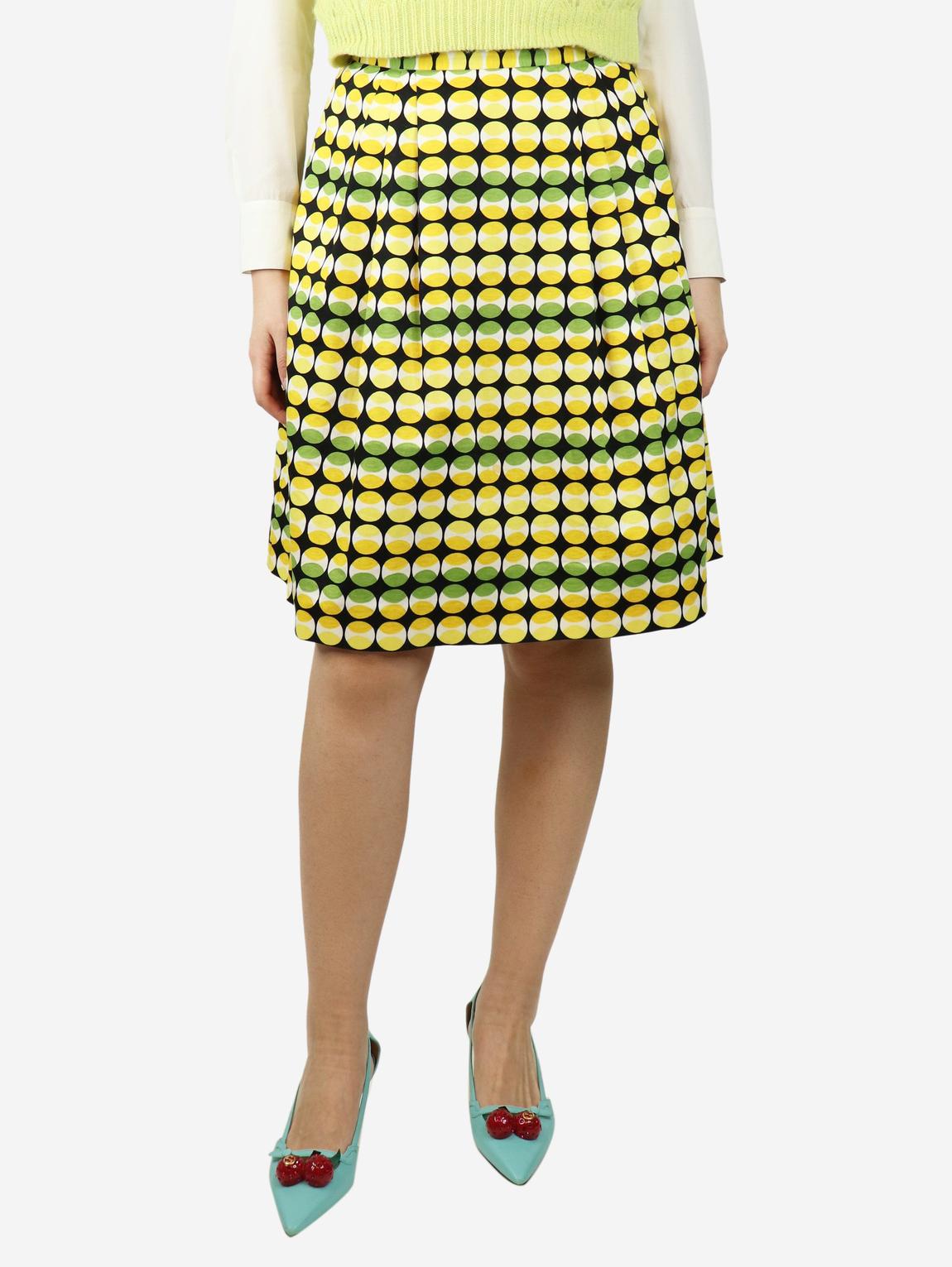 Multicoloured printed cotton skirt main product photo