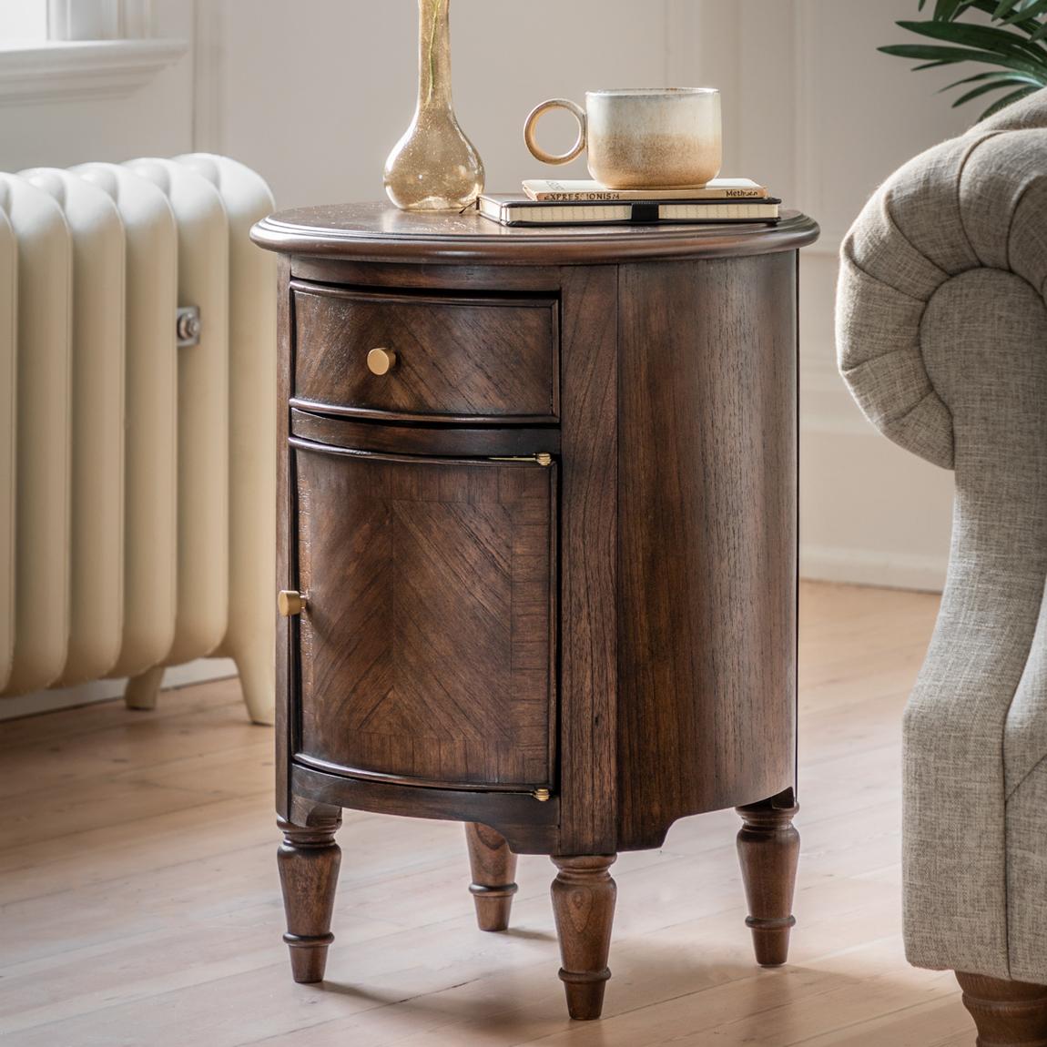Willowby Drum Side Table main product photo