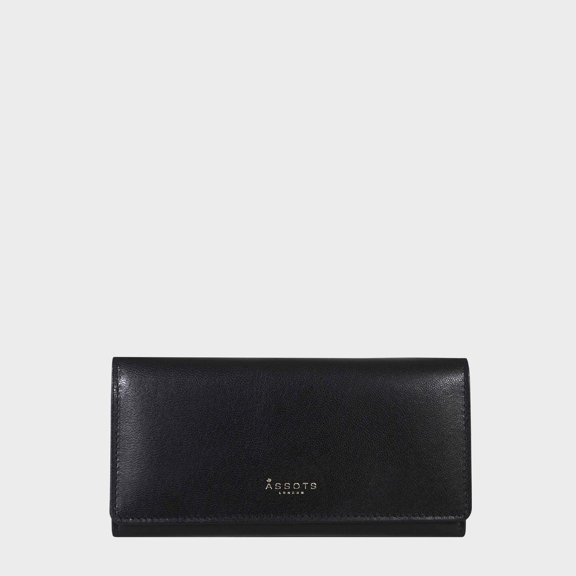 'CLAIRE' Real Polished VT Vintage Leather Flap Over Purse main product photo