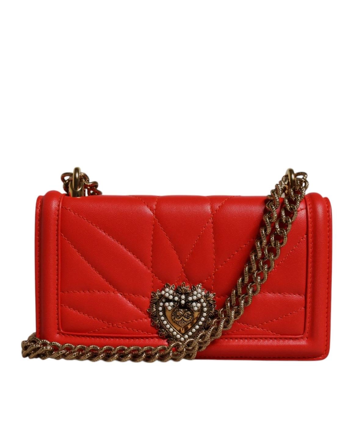 Sicily Crossbody Quilted Leather Wo - Red Crossbody Bags main product photo