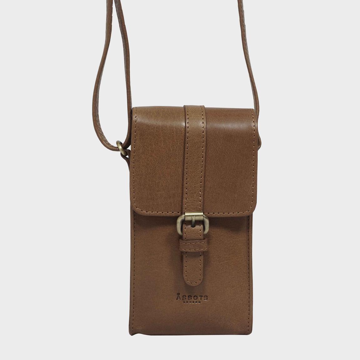 'PETRA' Polished VT Real Leather Mobile Phone Crossbody Bag main product photo
