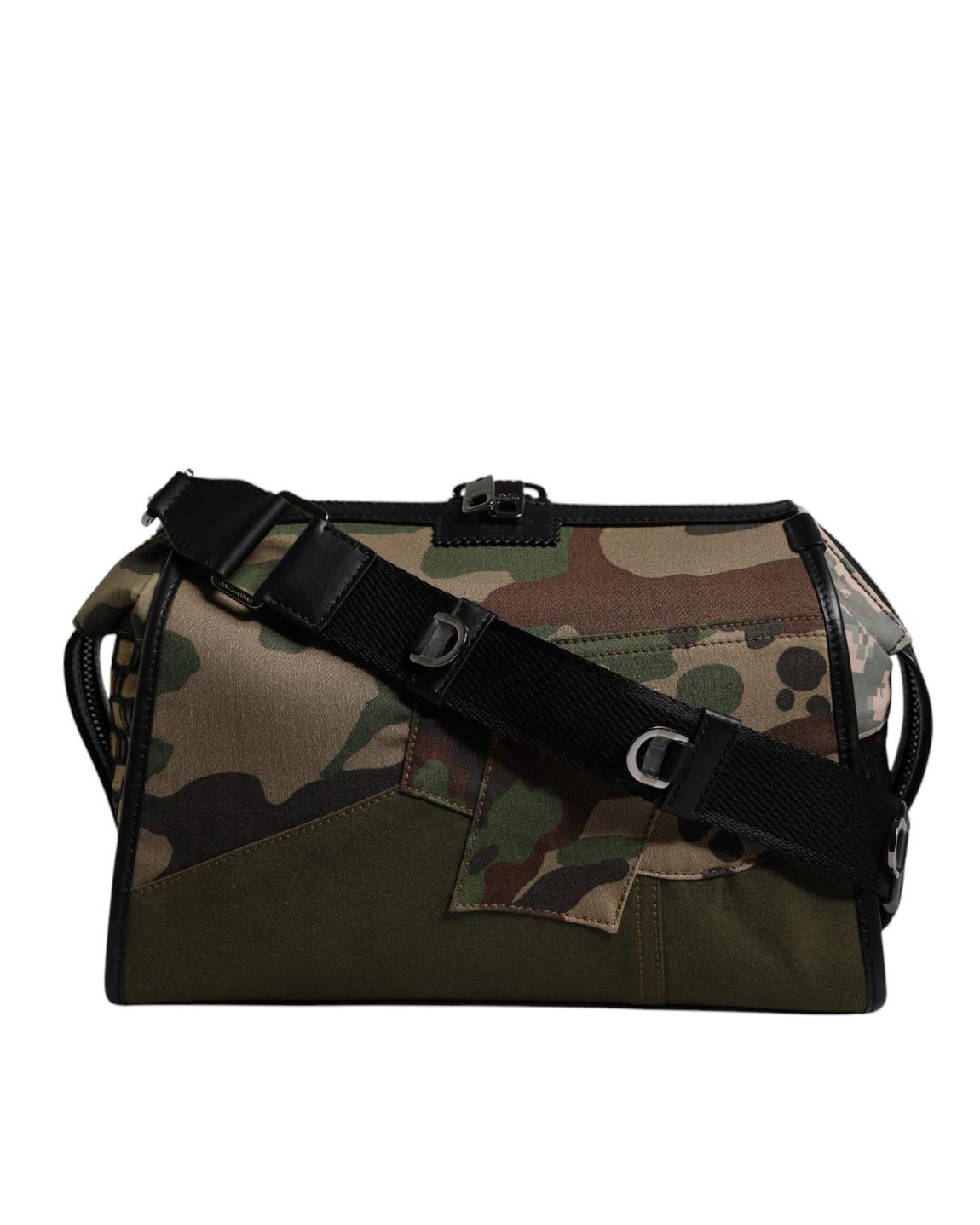 Camouflage Canvas Shoulder Bag - Multicolor main product photo