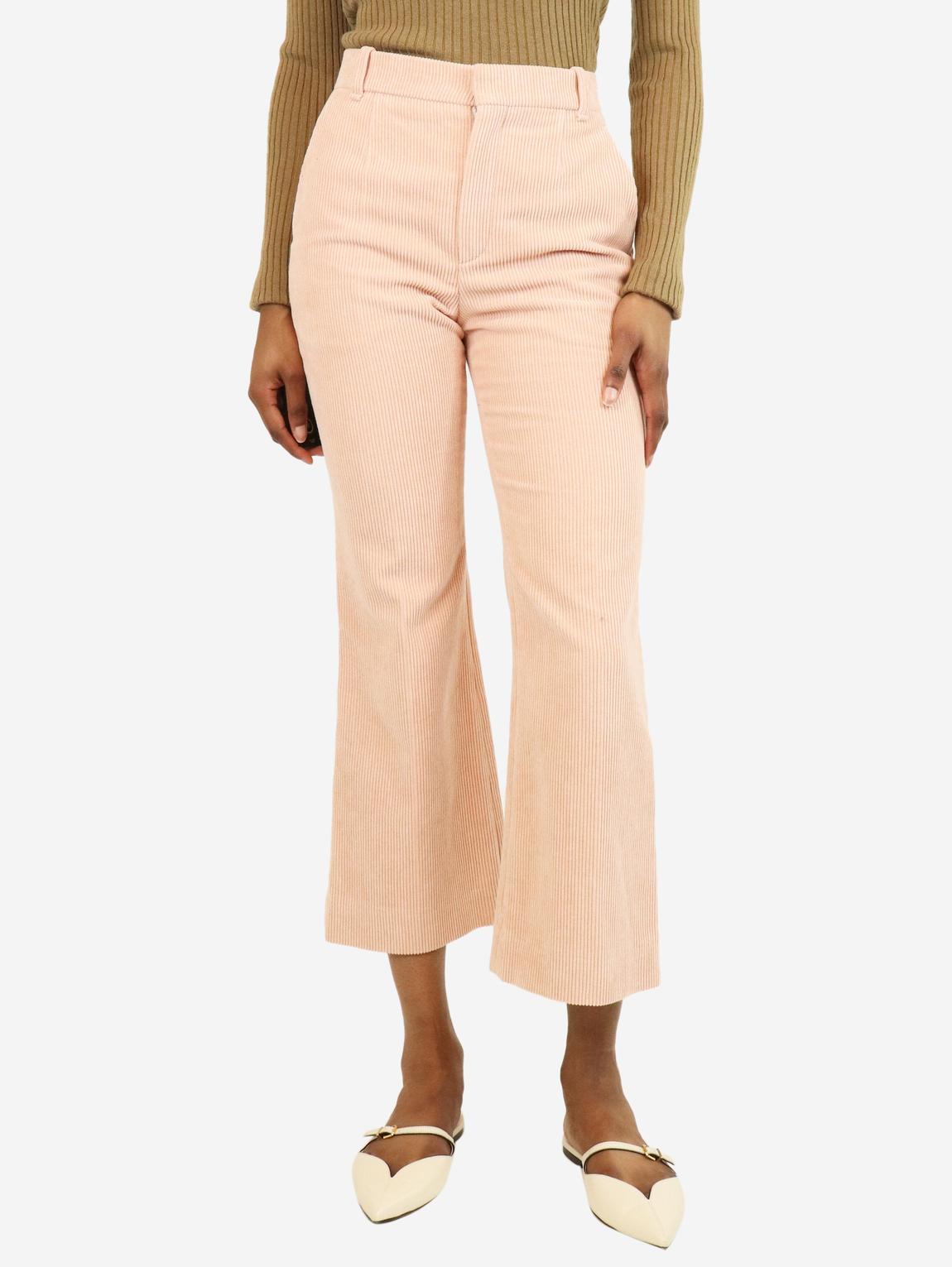 Misty pink corduroy trousers - UK 6 main product photo