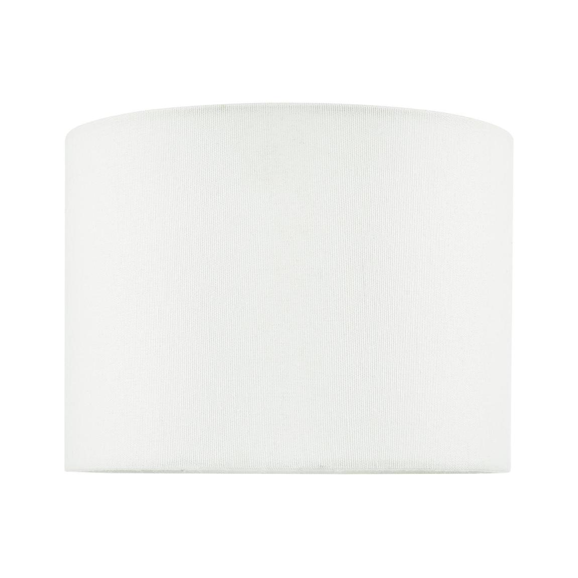 Boris White Cotton Drum Shade 20cm main product photo
