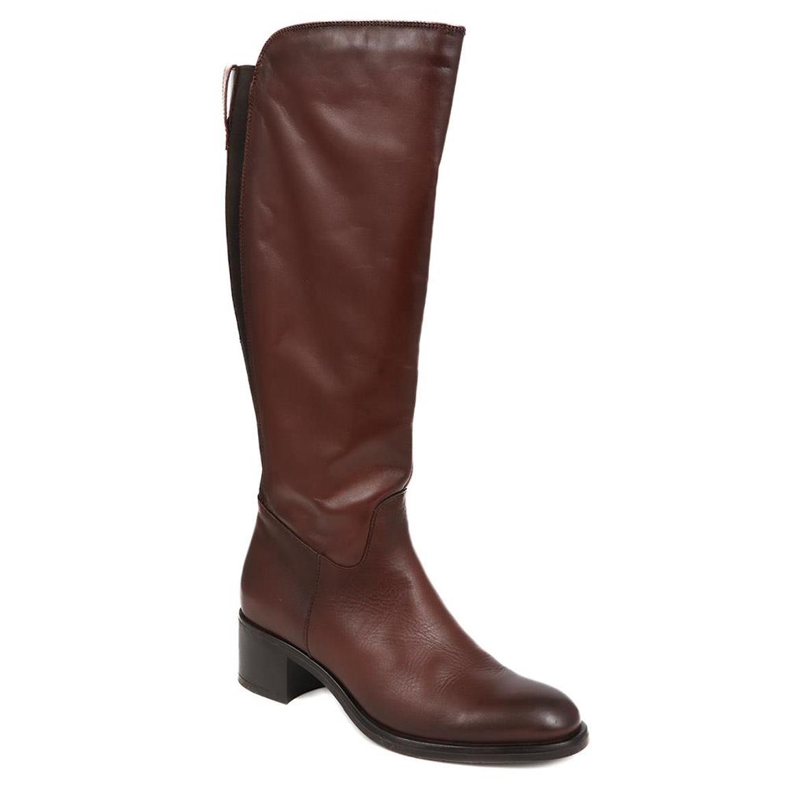 Donatella Knee High Leather Boots main product photo