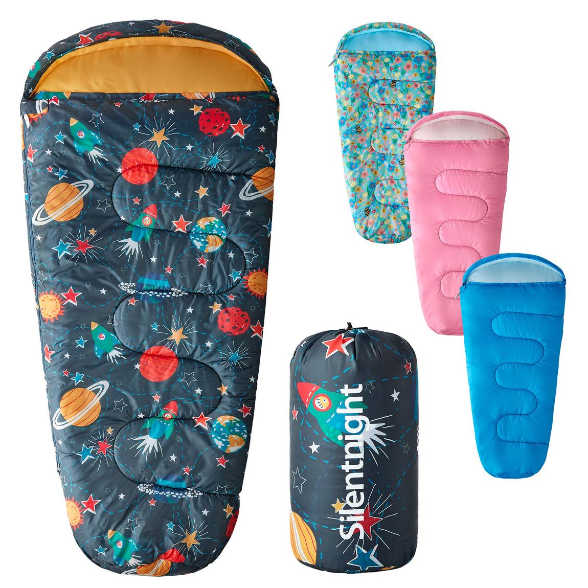 Silentnight Camping Collection Healthy Growth Kids Sleeping Bag - Space main product photo