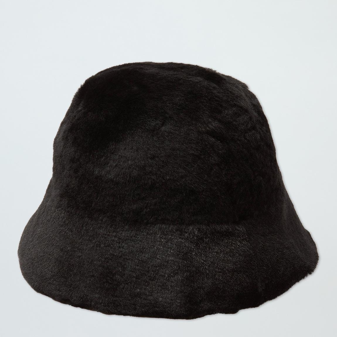Black Shearling Bucket Hat main product photo