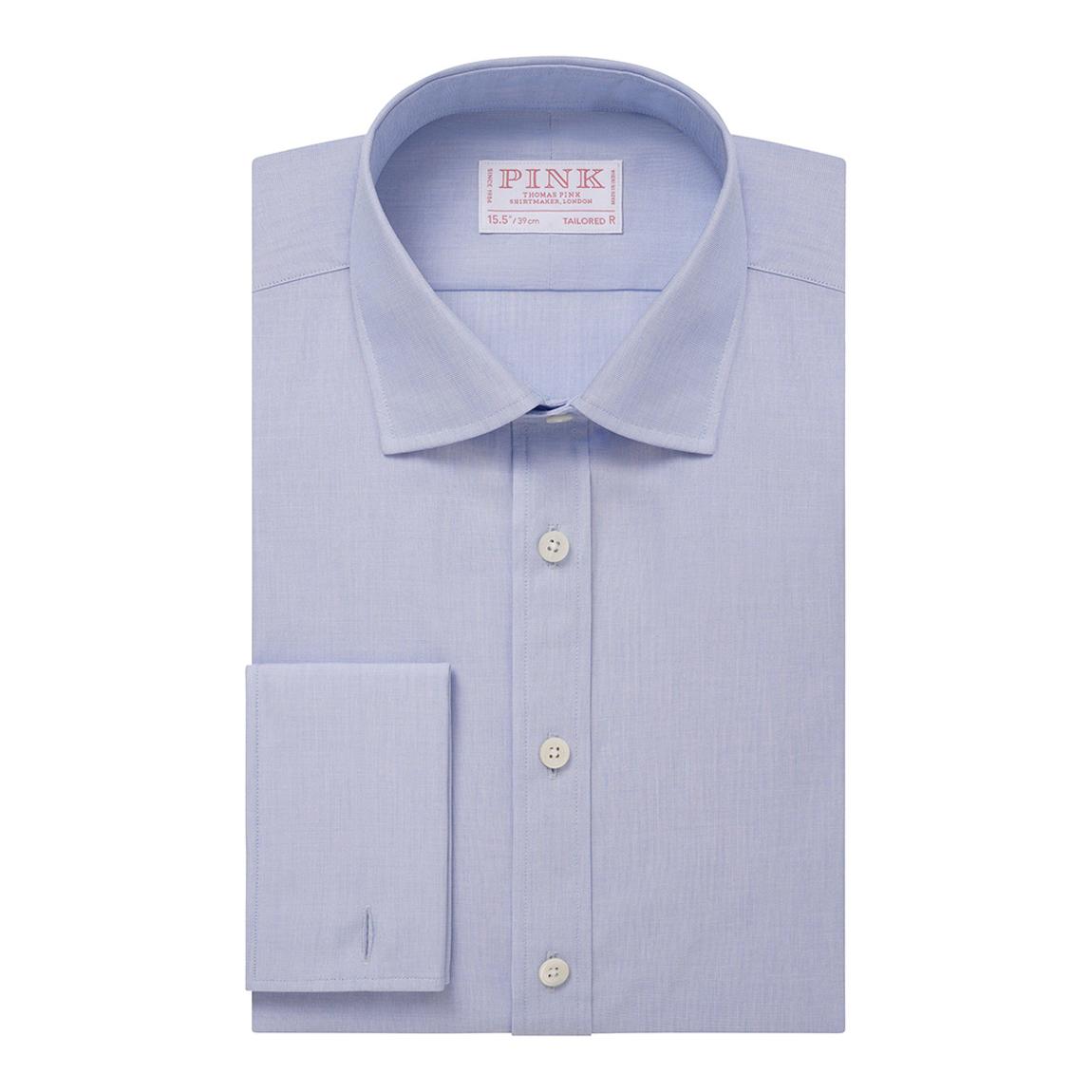 Blue Tailored Fit Cotton Shirt main product photo