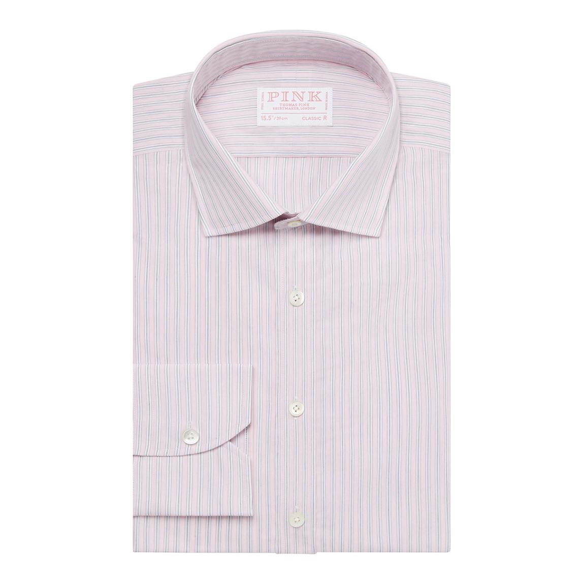 Pink Stripe Classic Fit Cotton Shirt main product photo