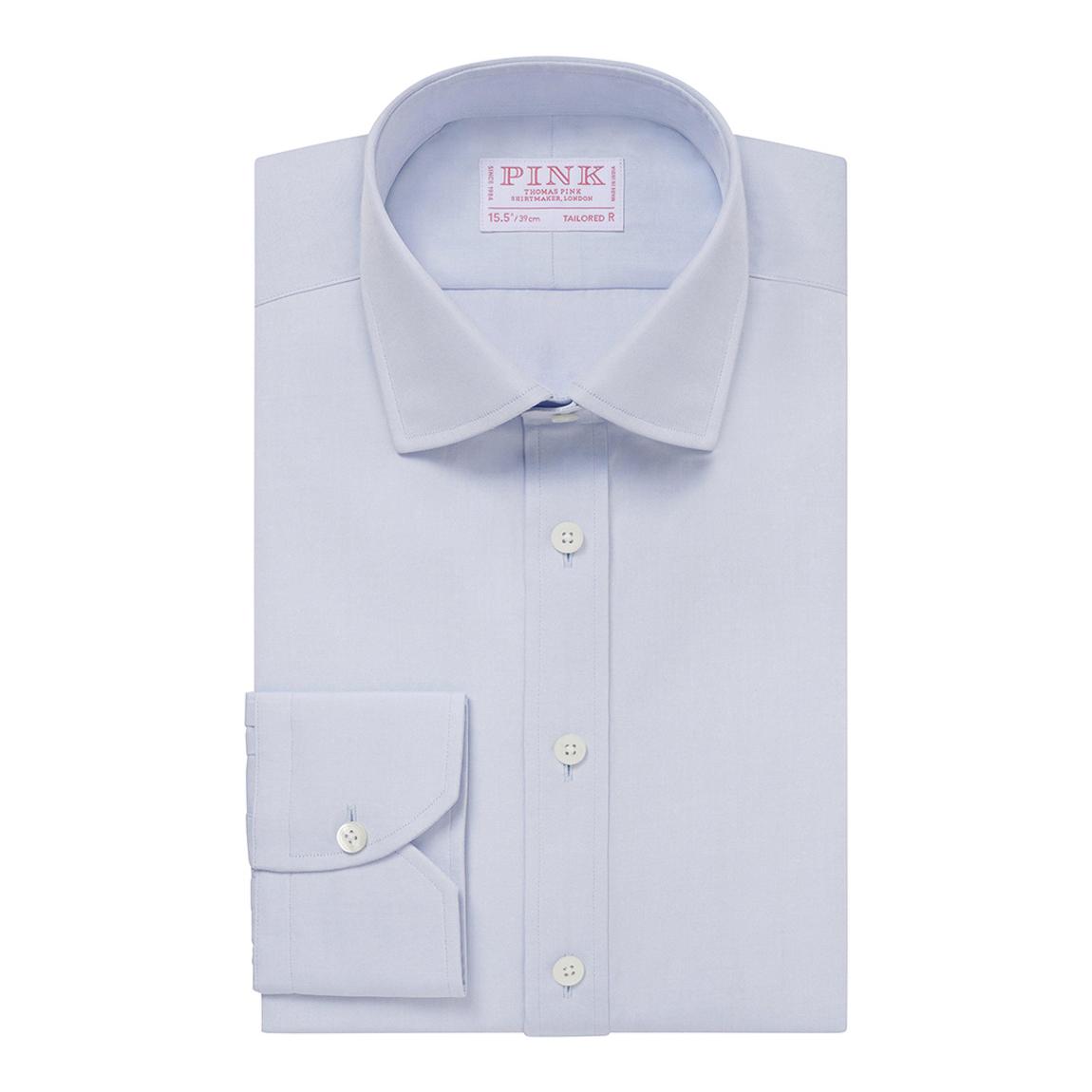 Blue Tailored Fit Cotton Chambray Shirt main product photo