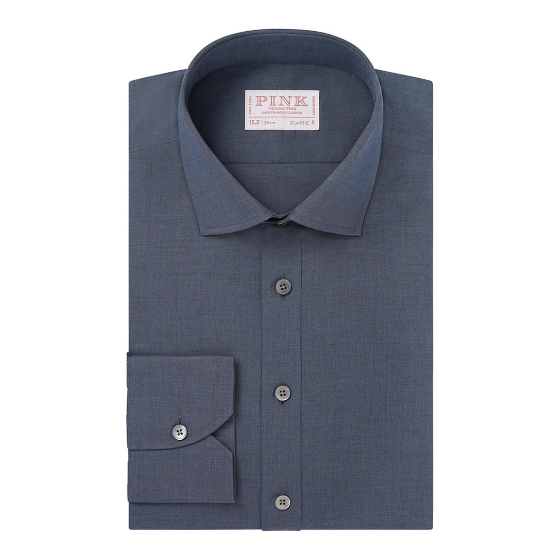 Blue Classic Fit Lightweight Cotton Shirt main product photo