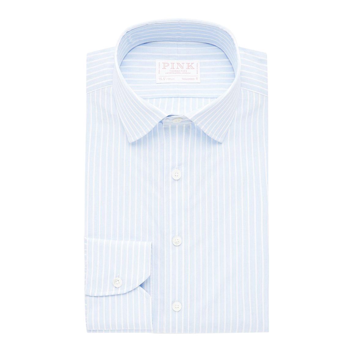 Blue Stripe Tailored Fit Cotton Shirt main product photo