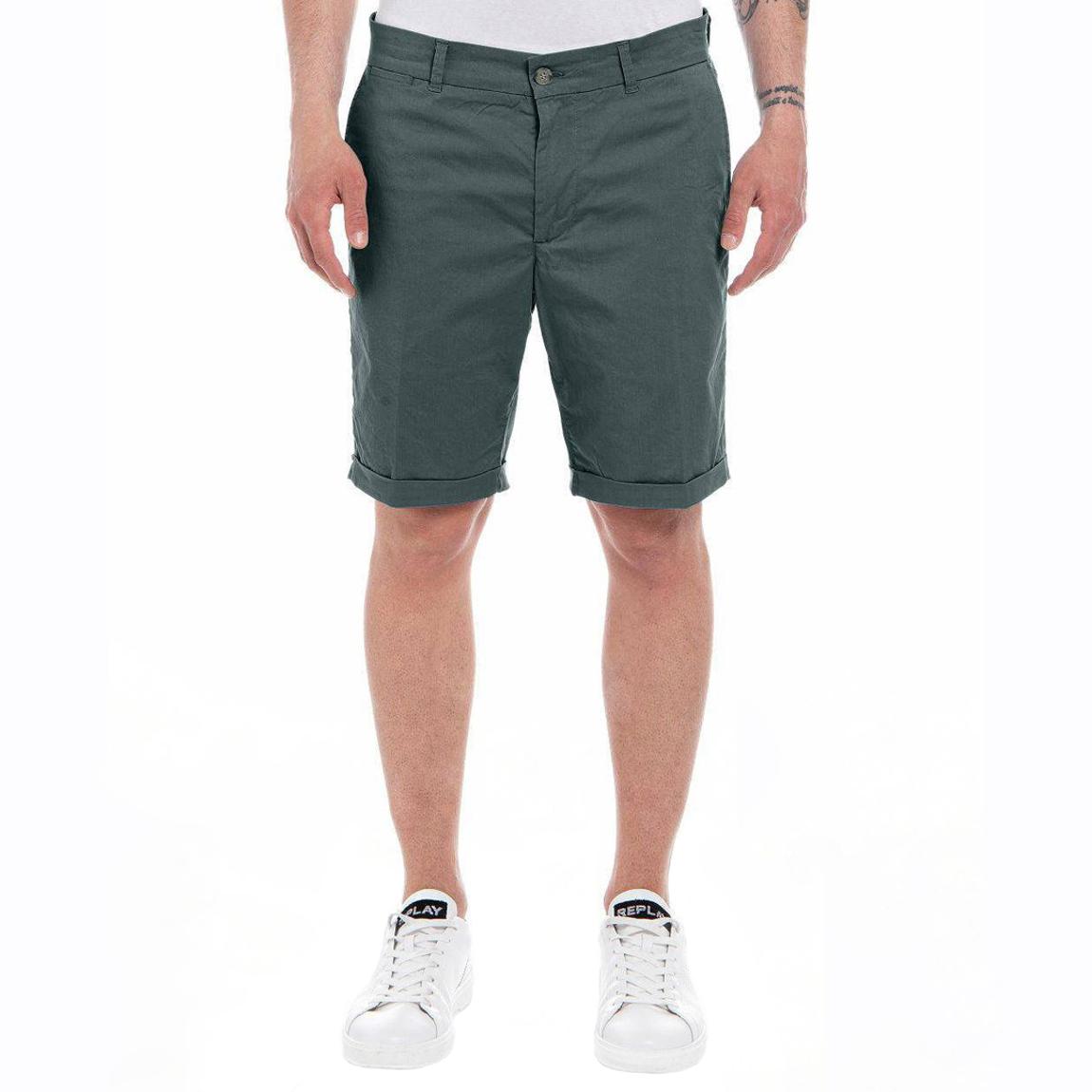 Grey Slim Fit Chino Shorts main product photo