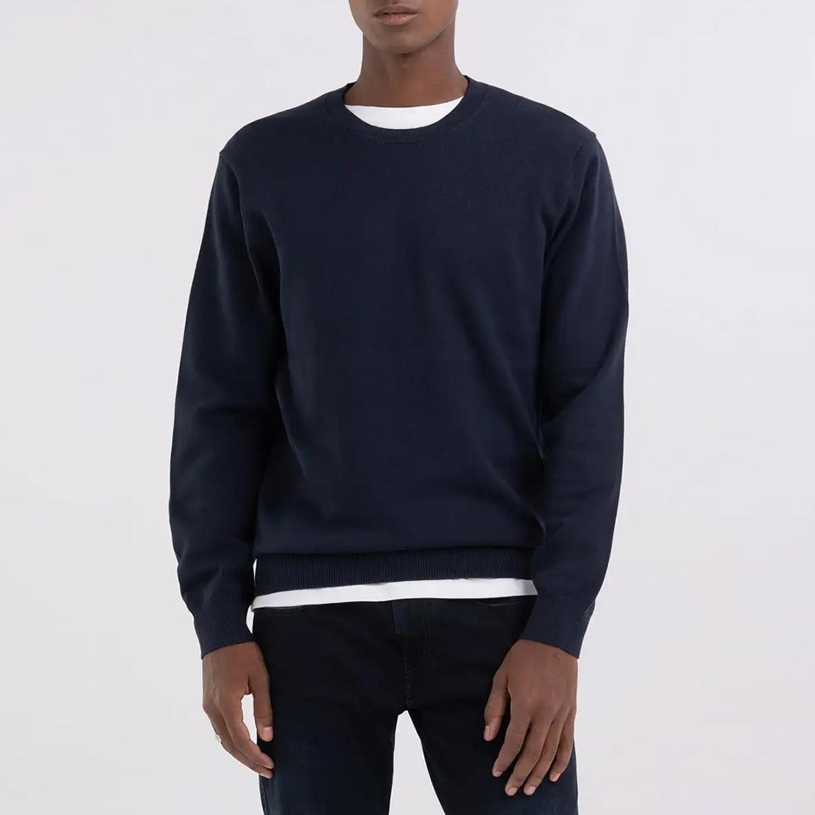 Deep Blue Cotton Jumper main product photo