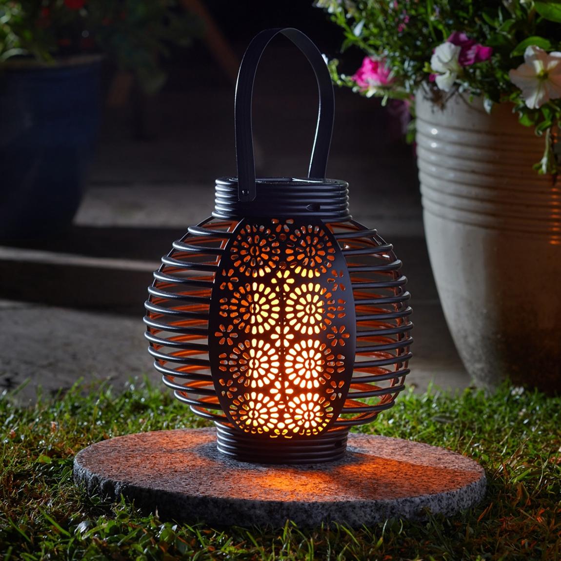 Ferrara Flaming Solar Lantern main product photo