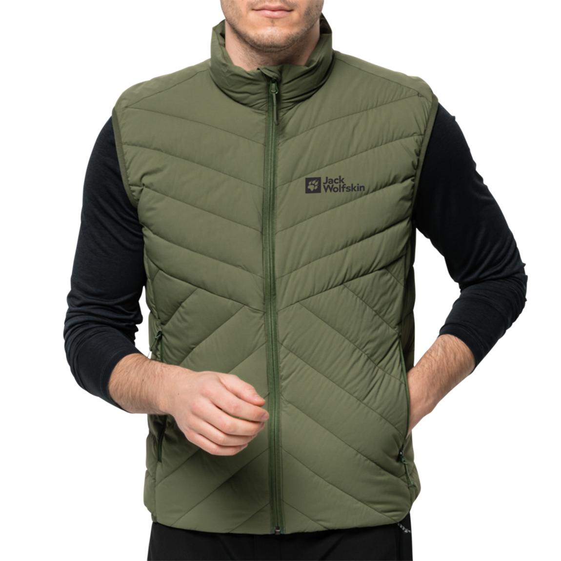 Green Athletic Down Weather Resist Gilet main product photo