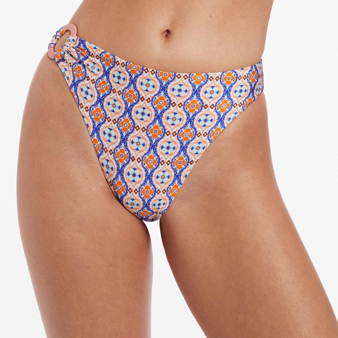 Orange Azura Geo High Leg Trim Brief main product photo