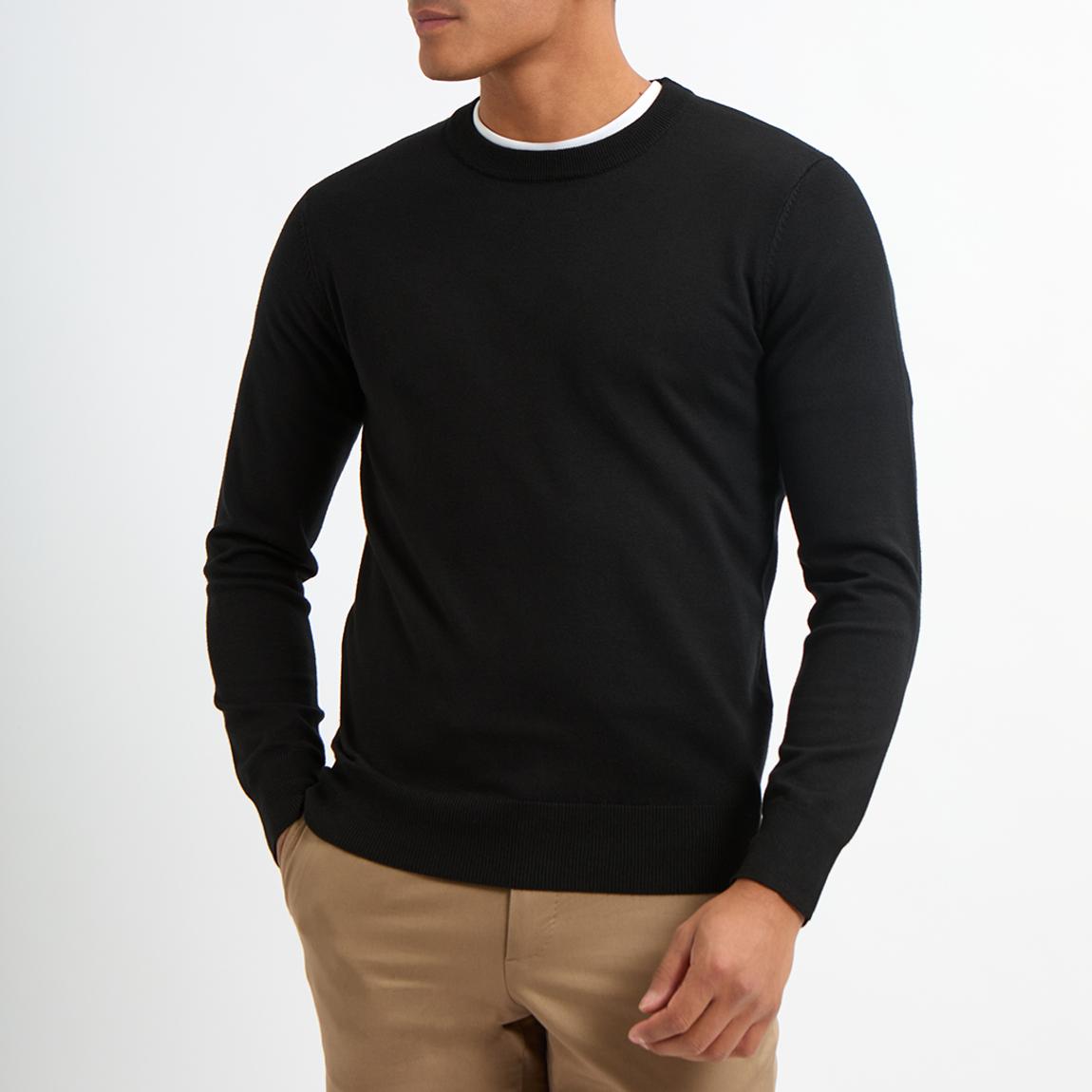 Black Crew Neck Jumper main product photo