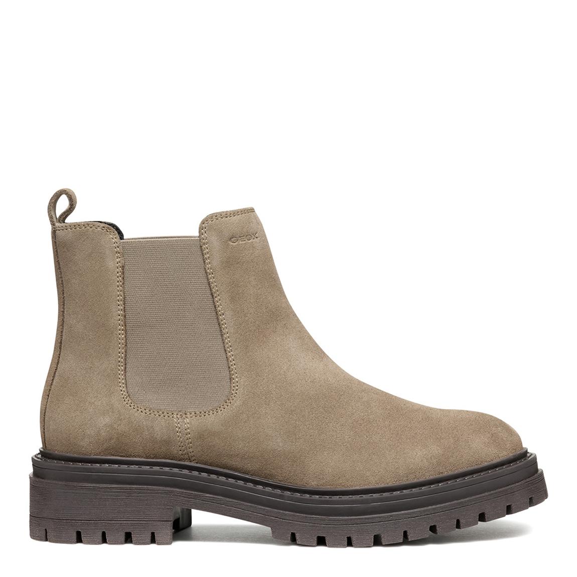 Women's Beige Suede Iridea Ankle Boot main product photo