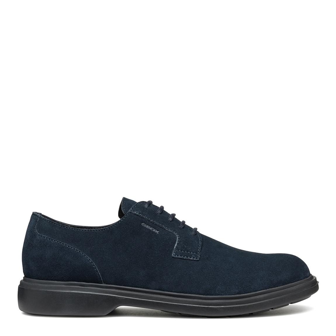 Men's Navy Suede Ottavio Shoe main product photo