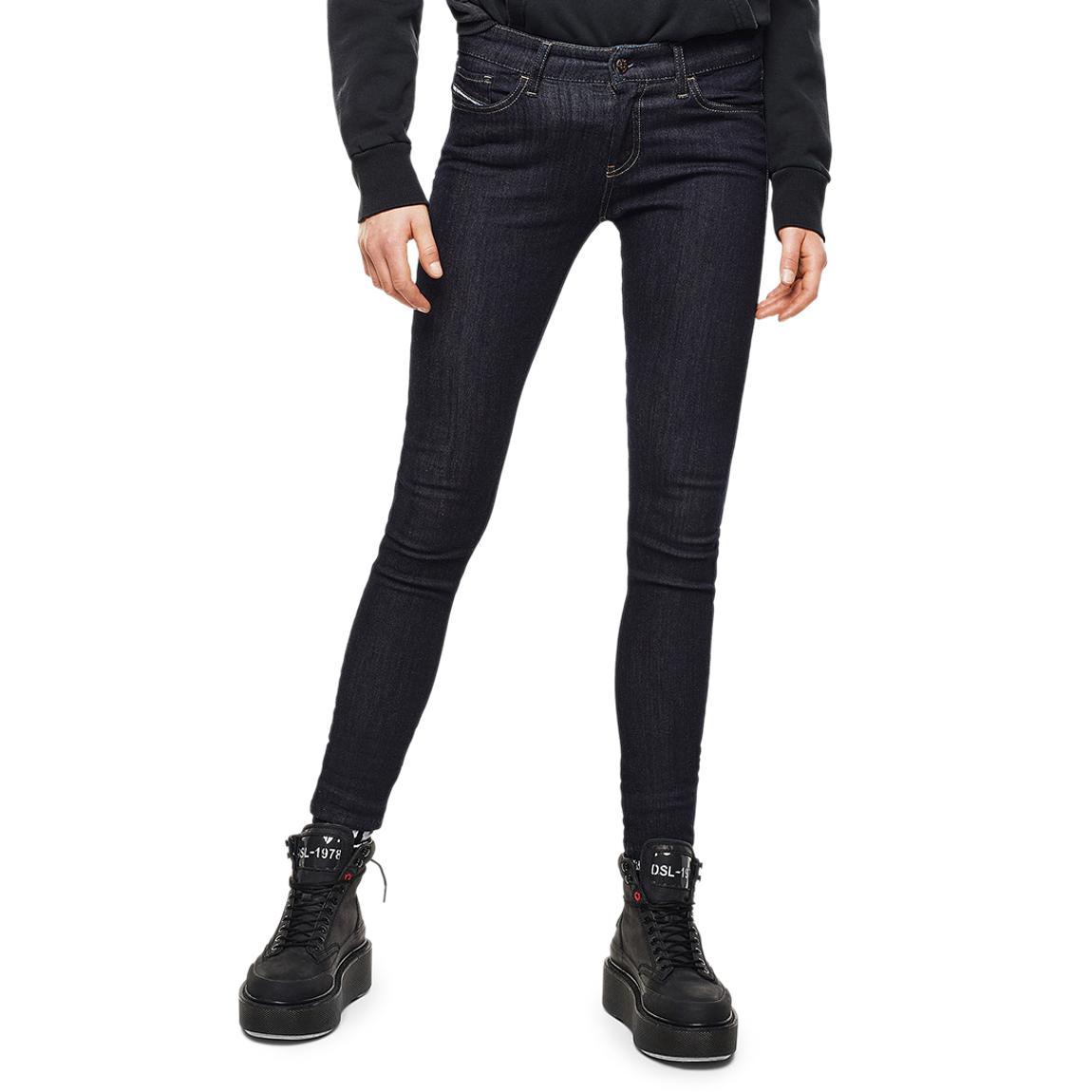 Navy Slandy Stretch Skinny Jeans main product photo