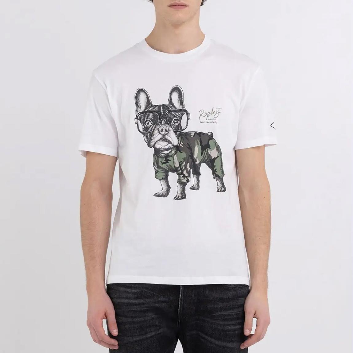 White Bulldog Cotton T-Shirt main product photo