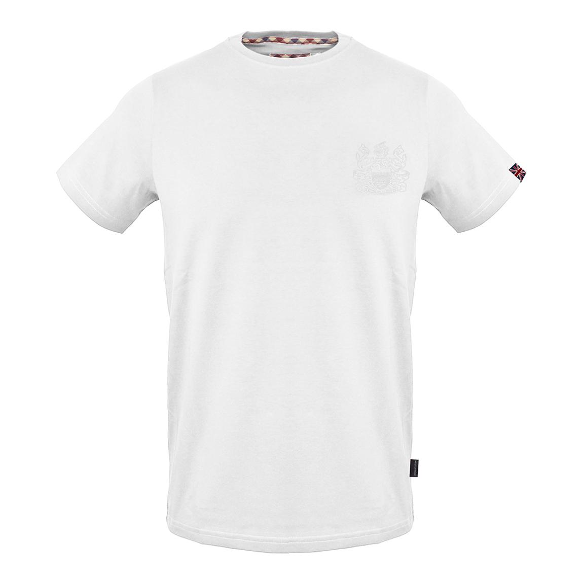 White Tonal Logo Cotton T-Shirt main product photo