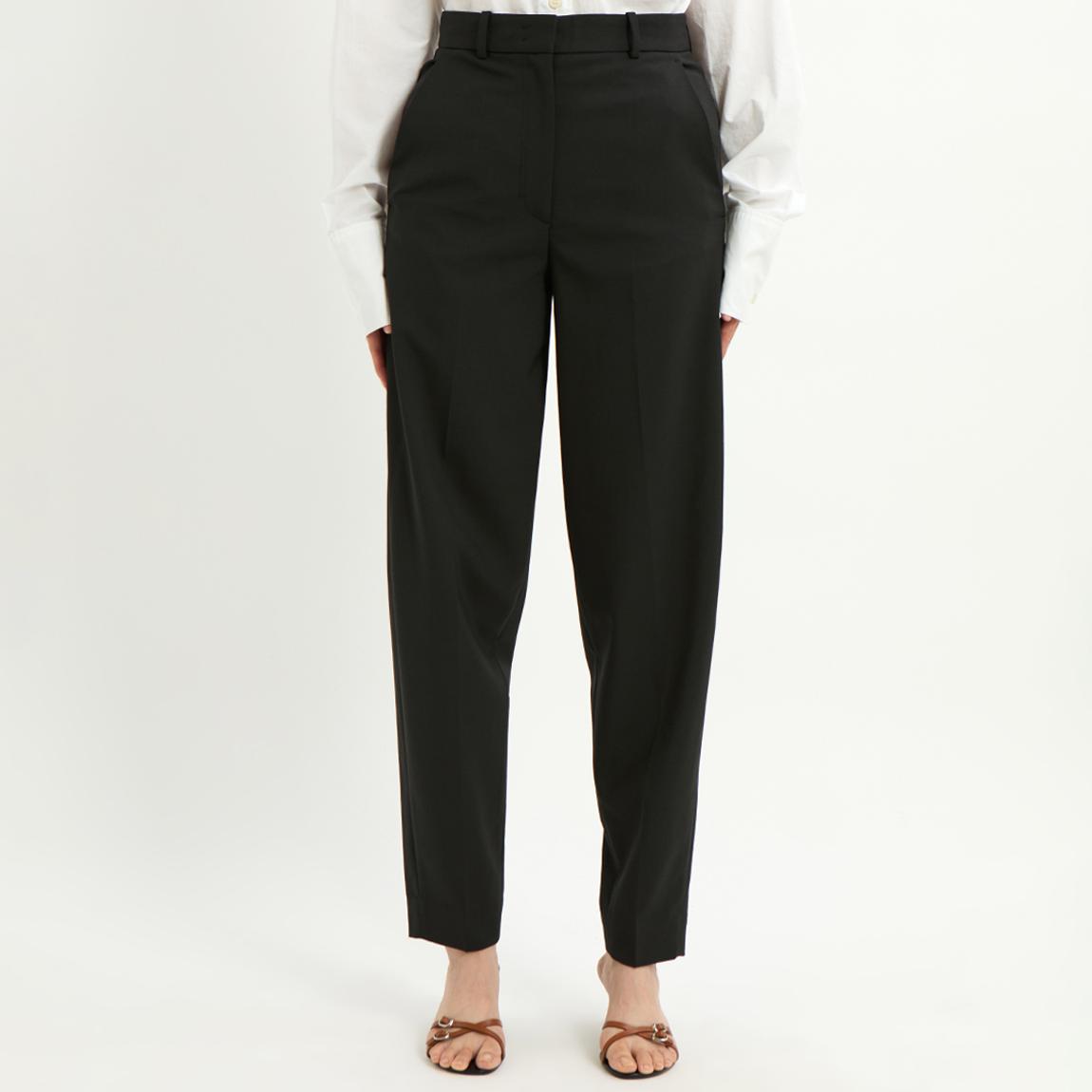 Black Ludisa Tapered Wool Blend Trousers main product photo