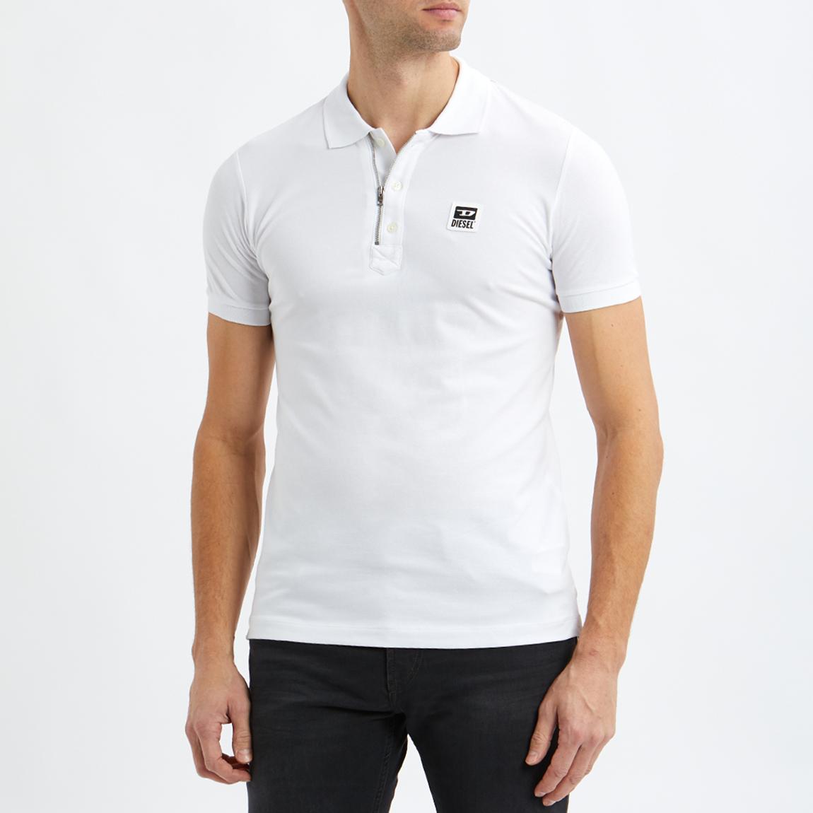 White Harry Stretch Cotton Polo Shirt main product photo