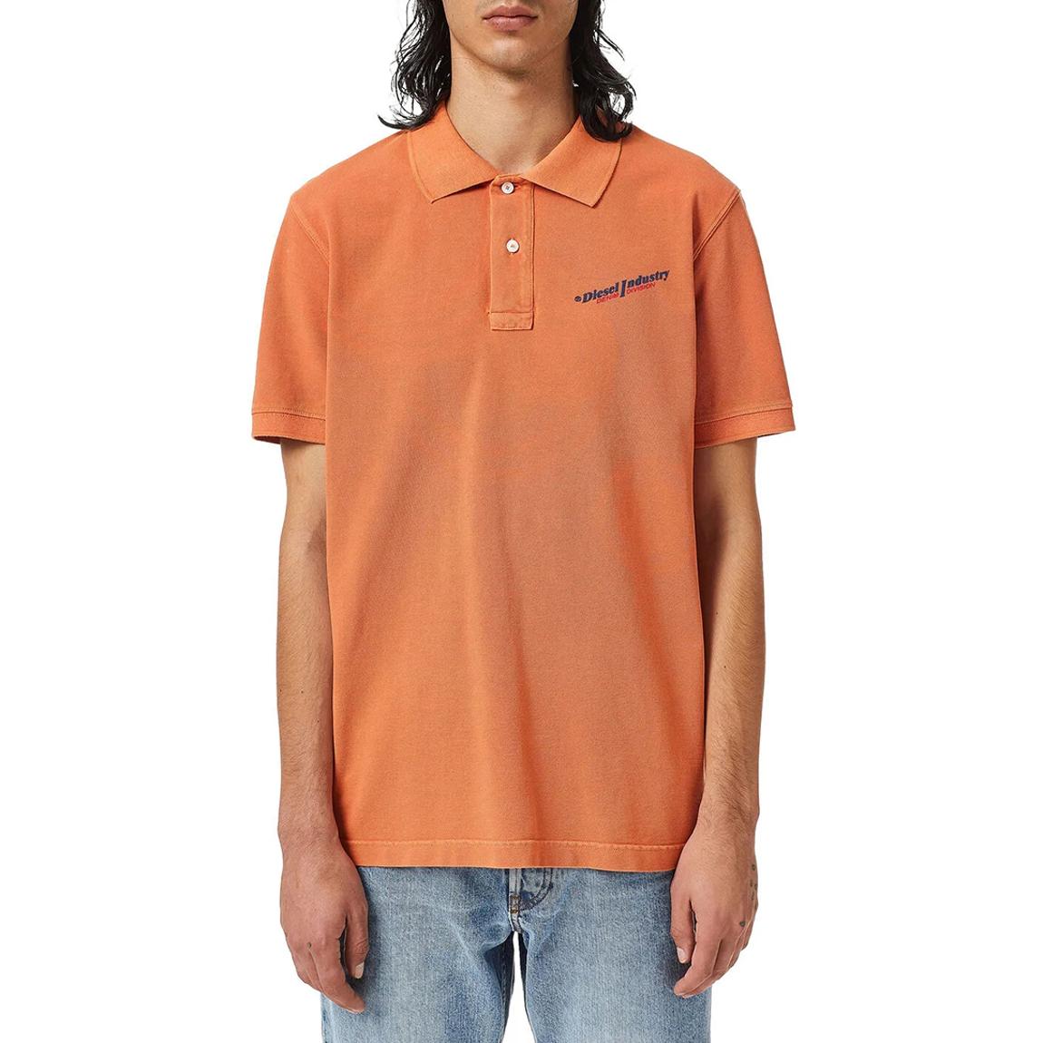 Burnt Orange Smith Cotton Polo Top main product photo