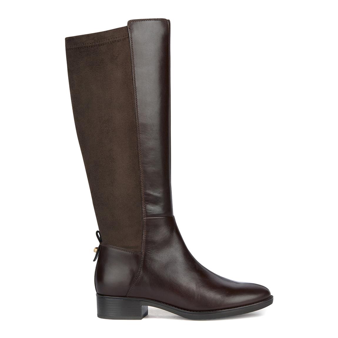 Women's Brown Leather Felicity Long Boot main product photo