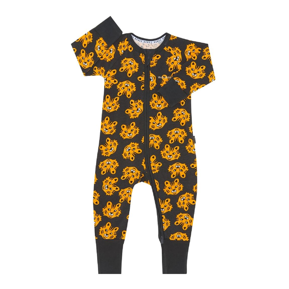 Black Tiger Zip Cotton Blend Wondersuit main product photo
