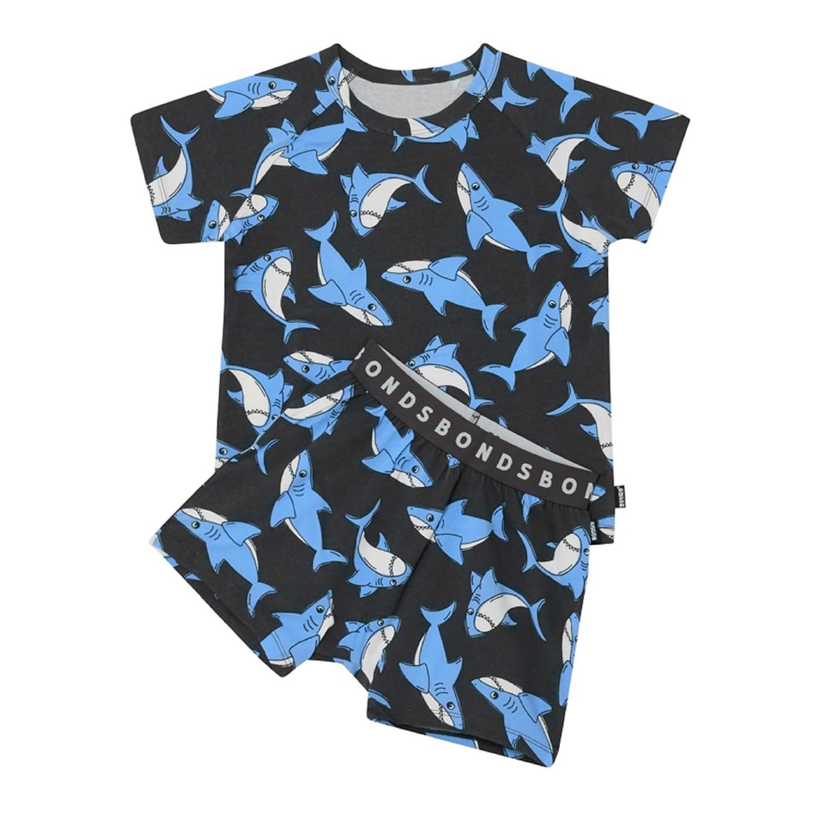 Blue Shark Tee/Short Sleep Set main product photo