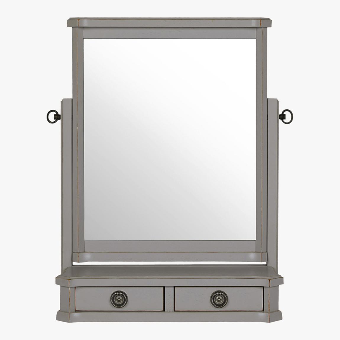 Henshaw Dressing Table Mirror, Pale Charcoal main product photo