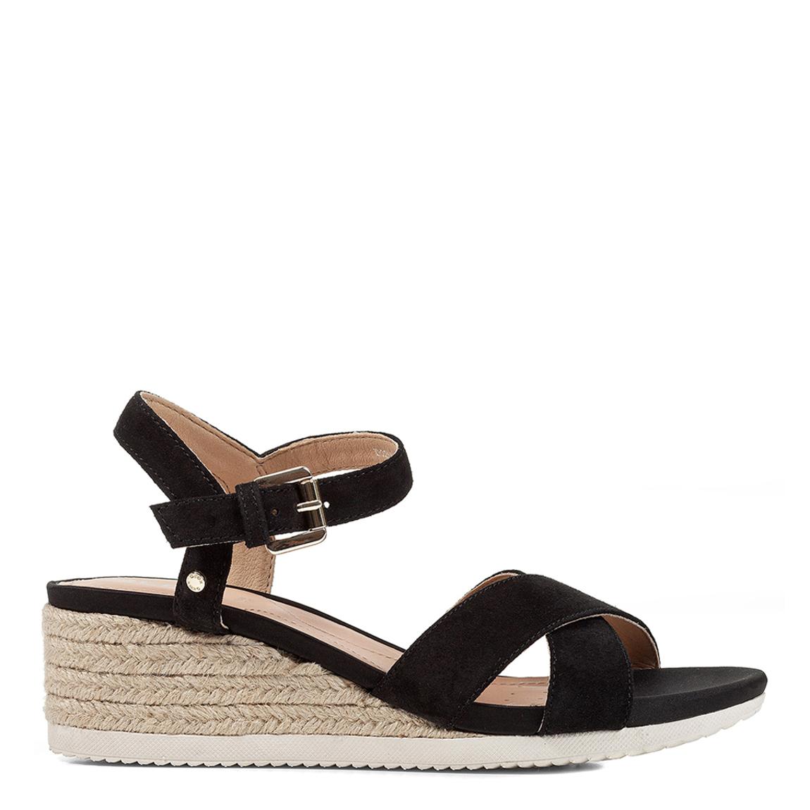 Black Ischia Corda Wedge main product photo
