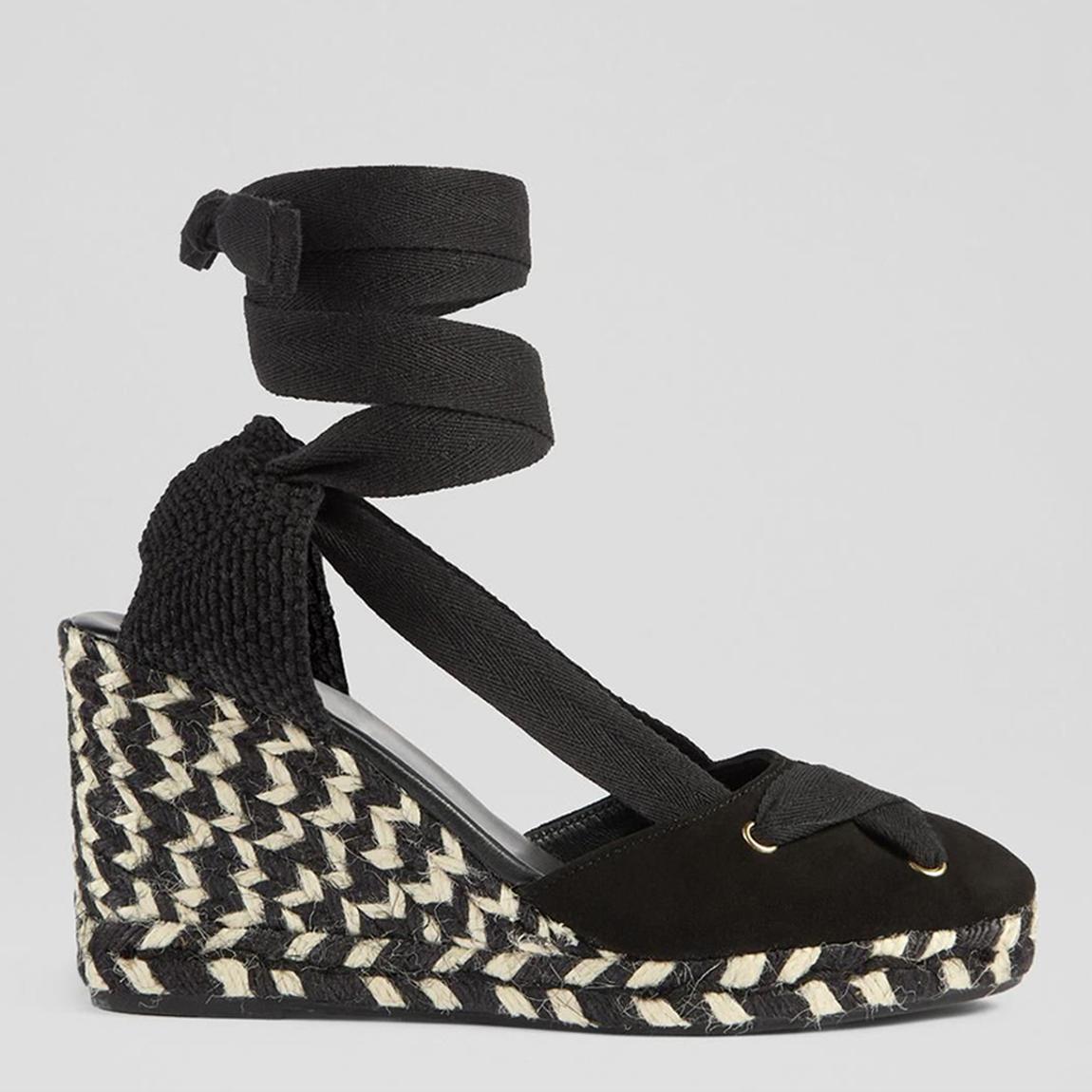 Black Ophelia Espadrille Wedges main product photo