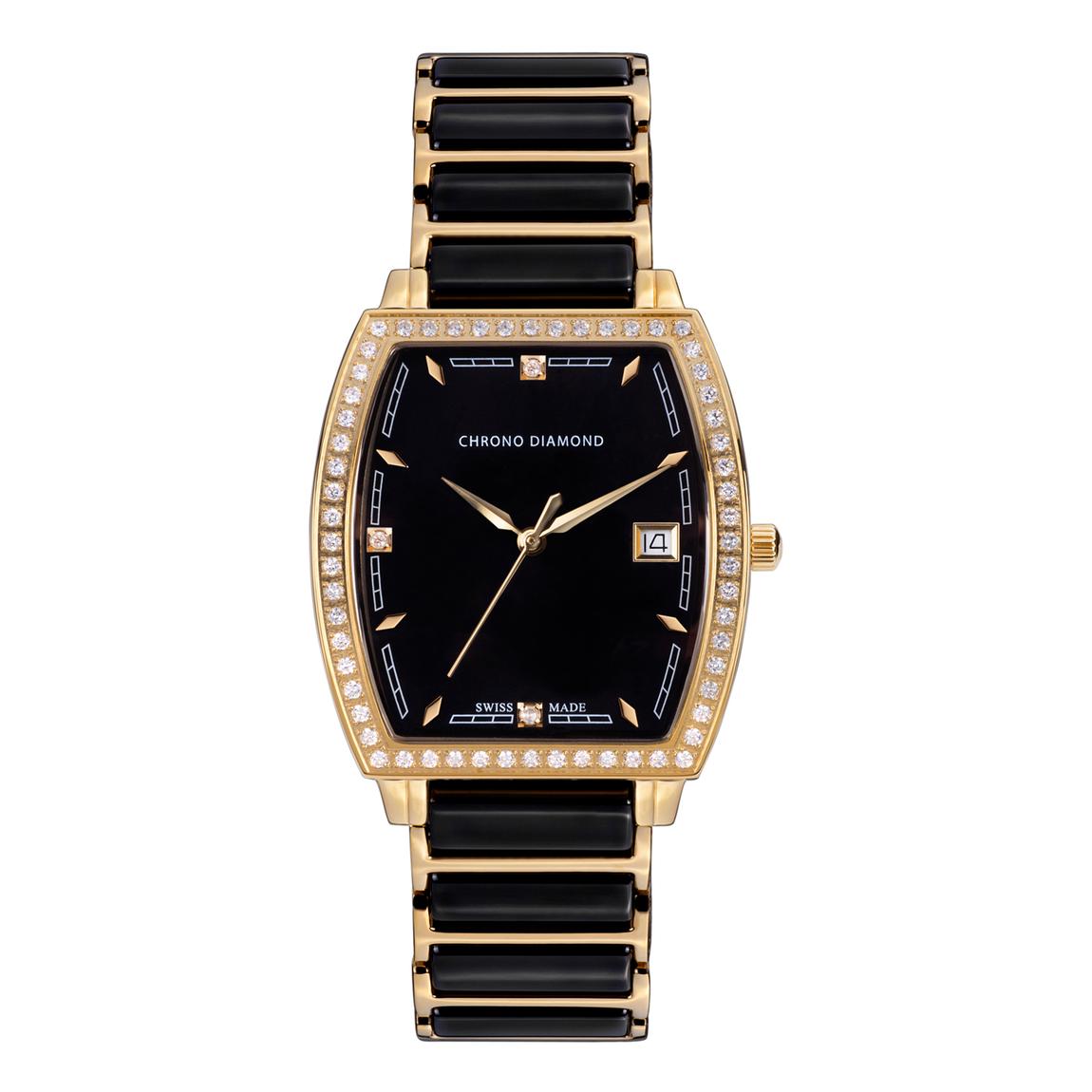 Women's Swiss Black Damenuhr Leandra Watch main product photo