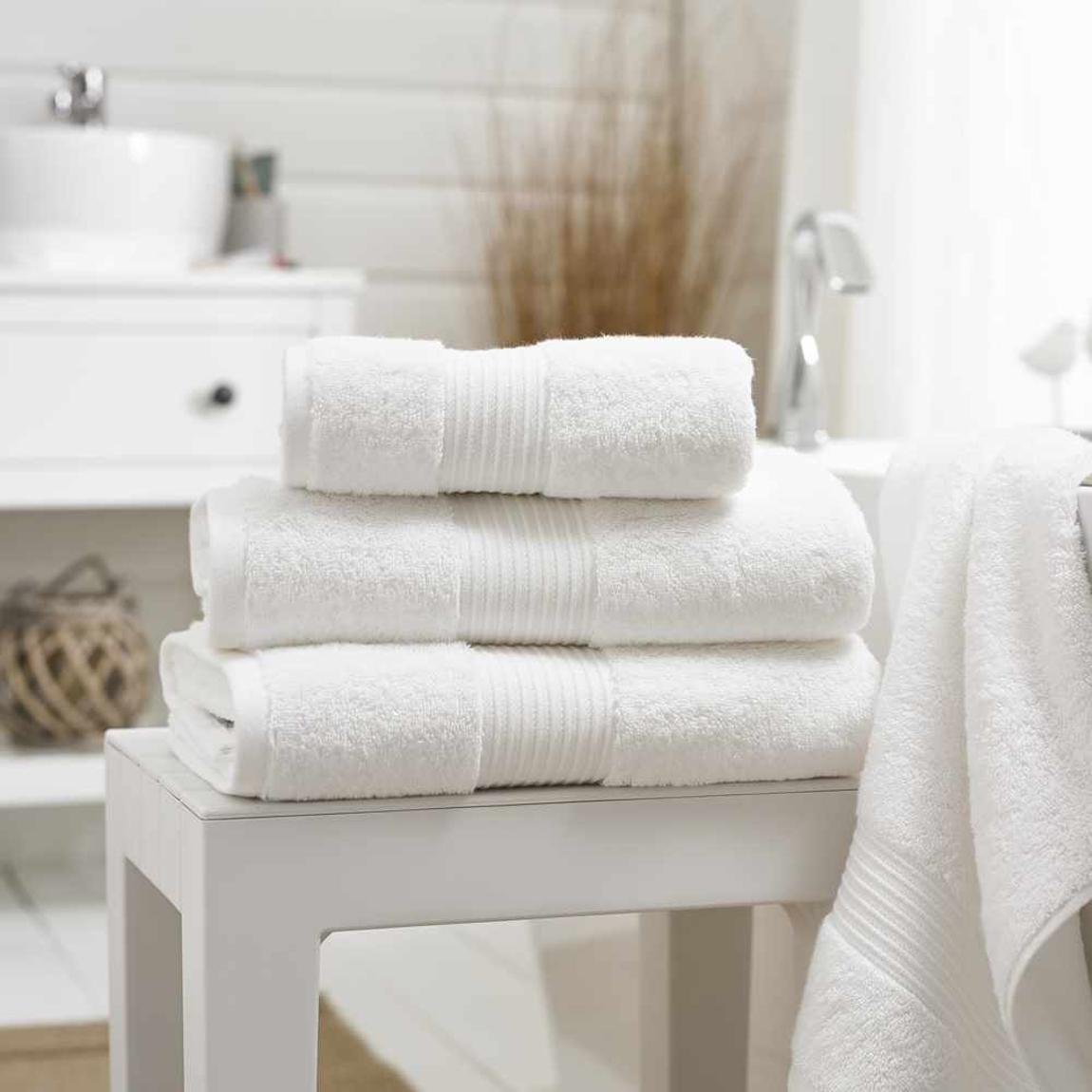 Bliss Pima Cotton Bath Towel White main product photo