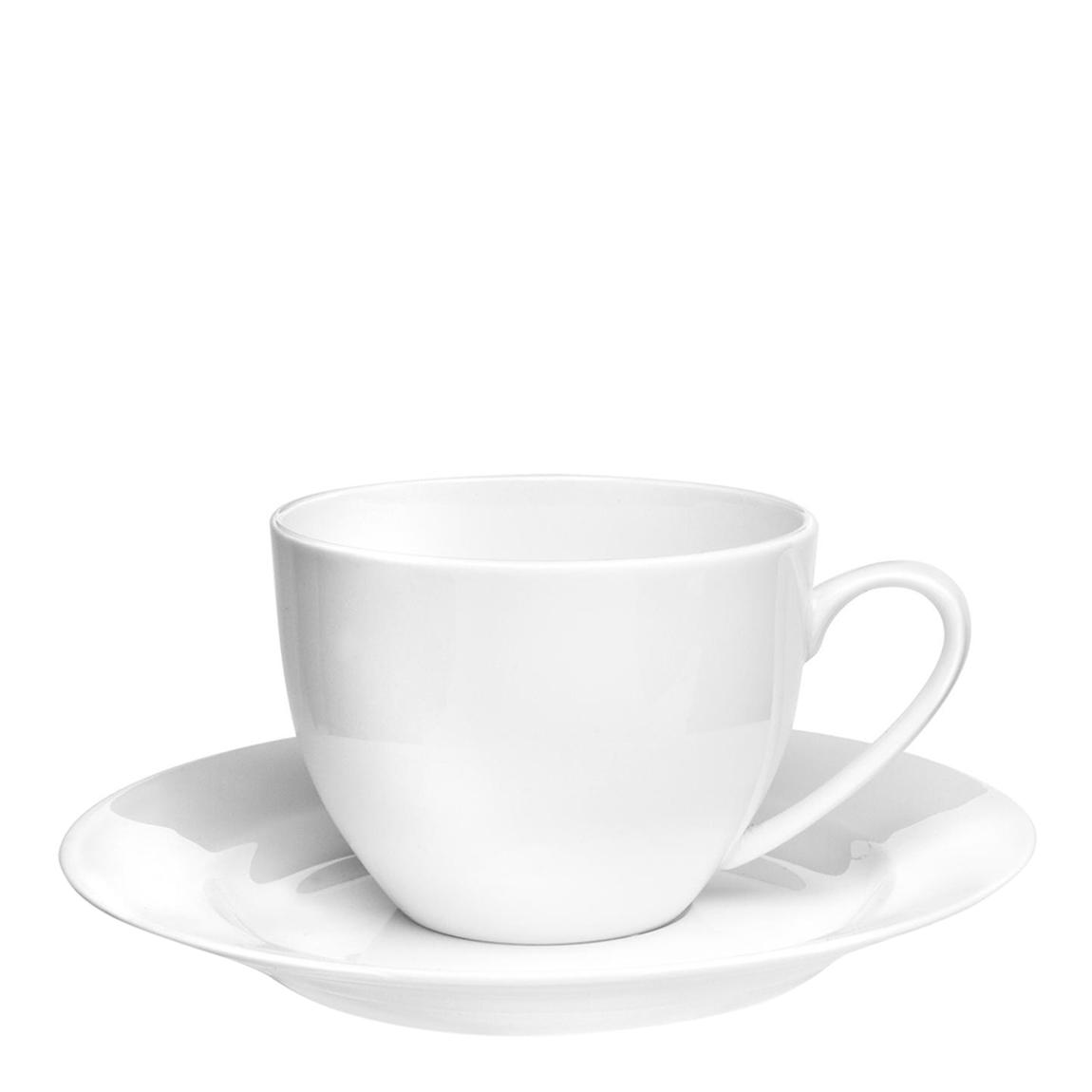 Set of 4 White Serendipity Fine Bone China Teacup/Saucers main product photo
