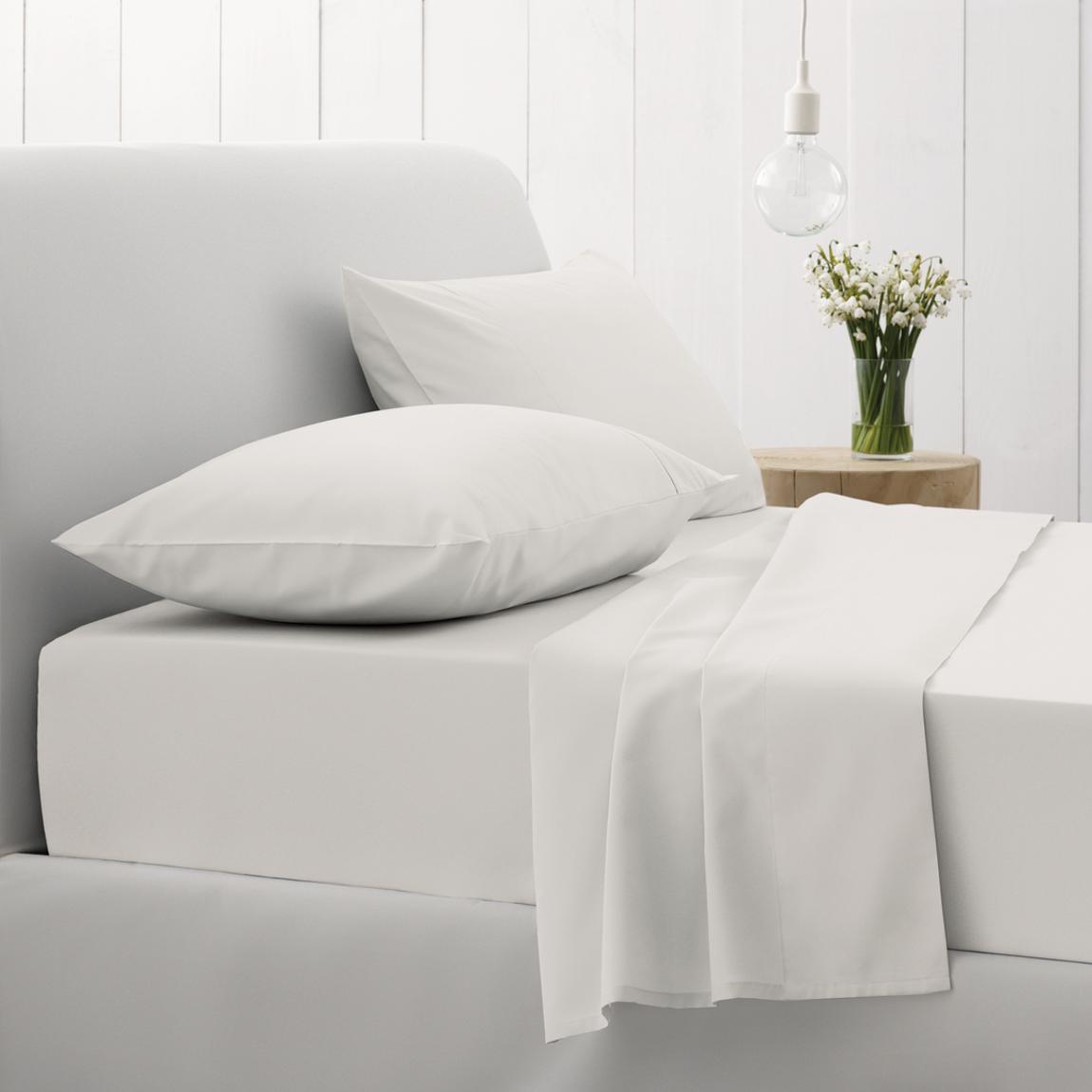 500TC Sateen Pair Of Housewife Pillowcases, Snow main product photo